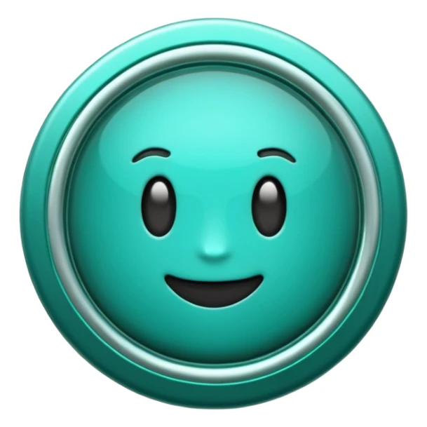 Create a custom emoji badge featuring a stylized, glossy letter “S”. Use the Platinum rank style from League of Legends: teal-green metallics, reflective surfaces, and a futuristic elegant frame. Vibrant and high readability.
 sticker