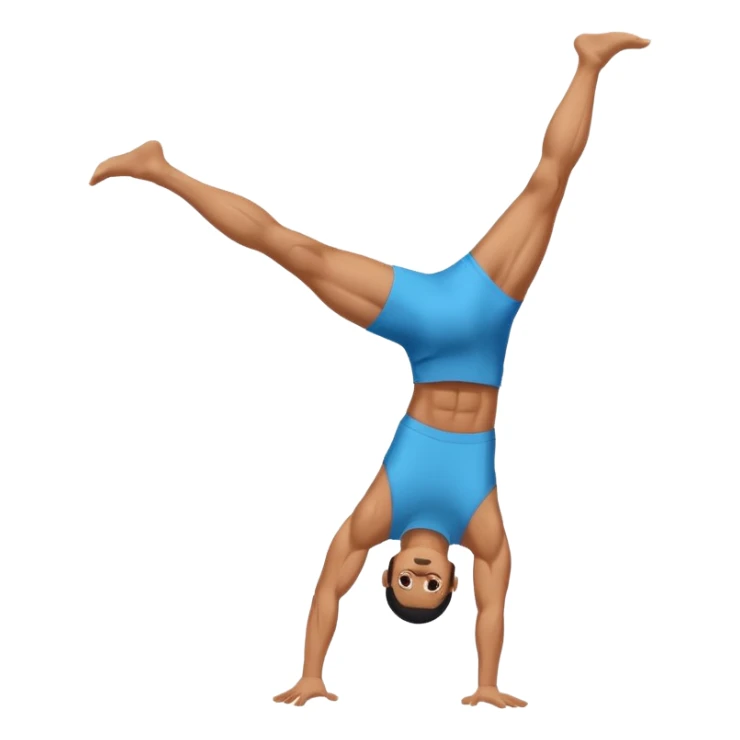 A person who make a on arme handstand in calisthenics sticker