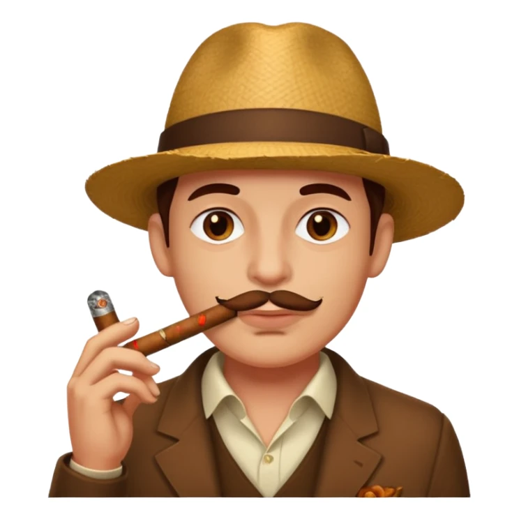 😄con un sigarro en la boca sticker