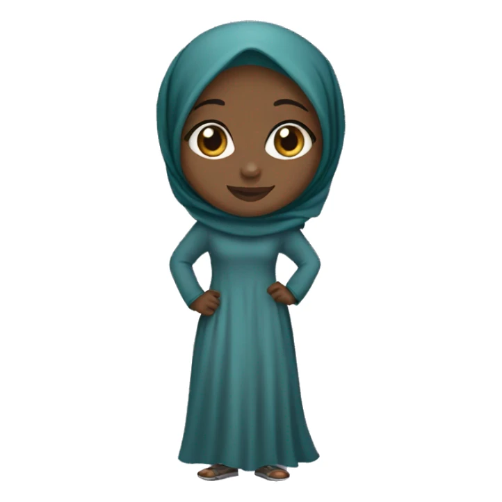 pretty hijabi black girl sticker