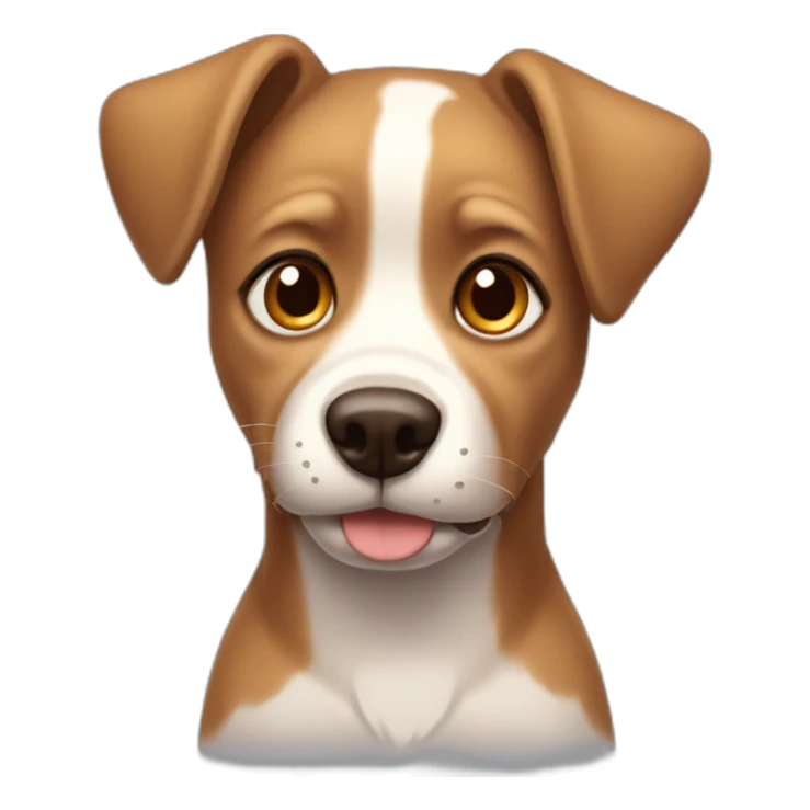 Blake little dog with brown eyes  sticker