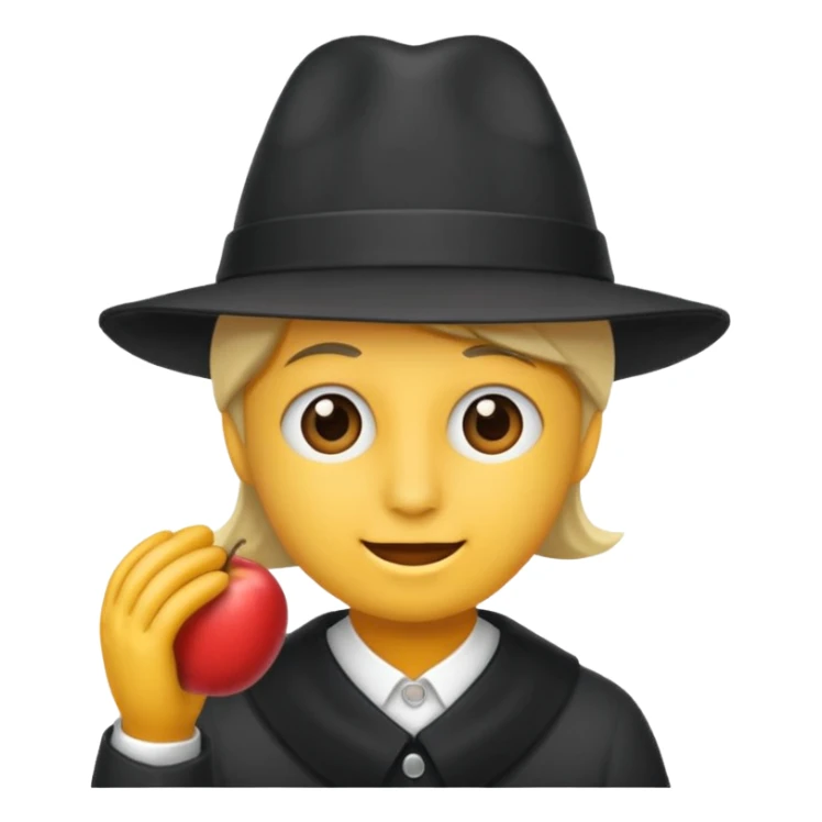 Fait une personne avec un chapeau de fête  sticker