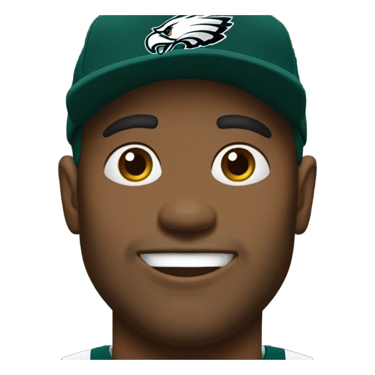 outdoor portrait of a man eagles fan sticker