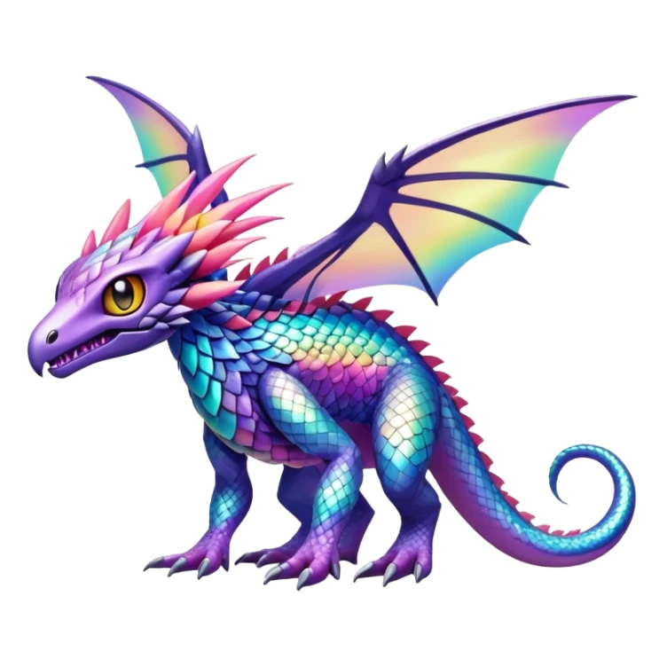 Colorful Exotic Pokémon-Digimon-Monster-Beast-Fakémon-hybrid-creature (full body) sticker