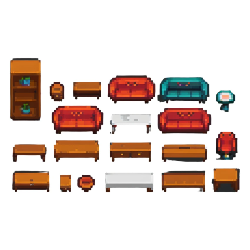 simple furniture sticker