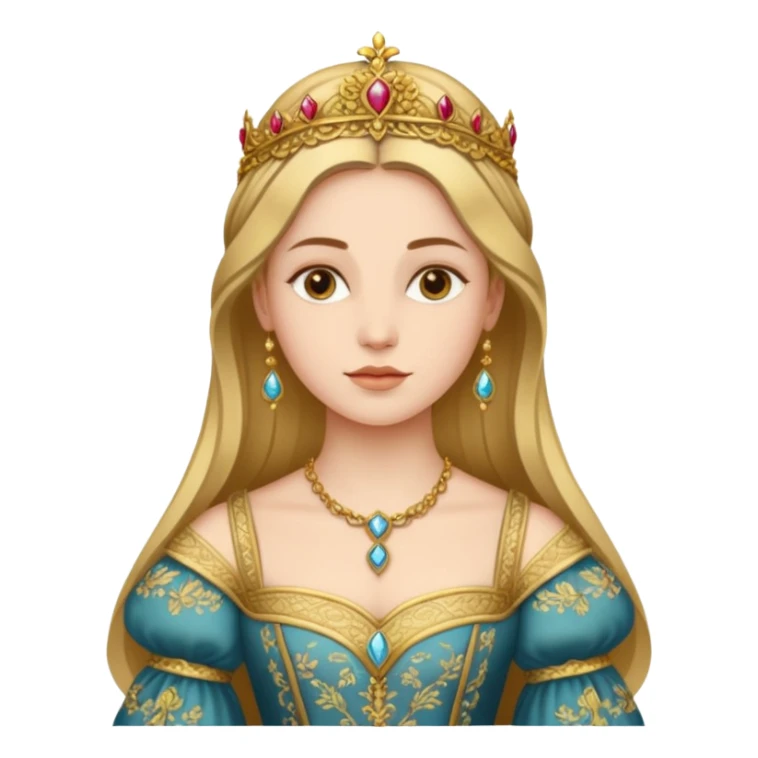  portrait of a Renaissance woman sticker