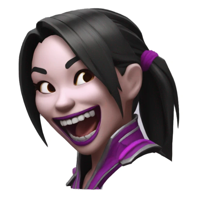 happy mileena from mortal kombat 10 sticker