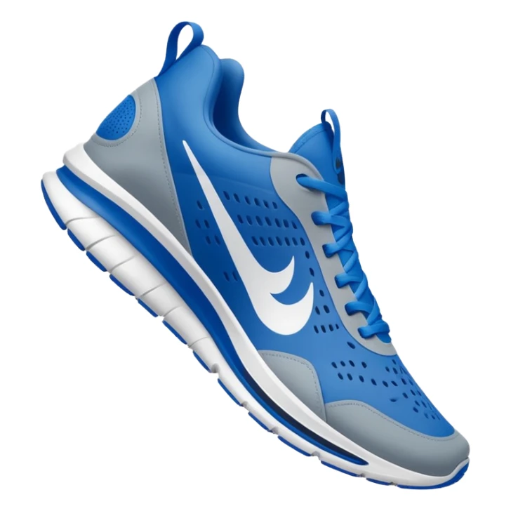 Tiburon con zapatos nike azules sticker