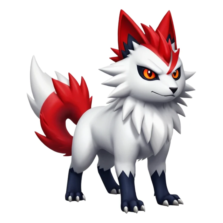 Shiny Litten-Zangoose-Absol-Hybrid (full body) sticker