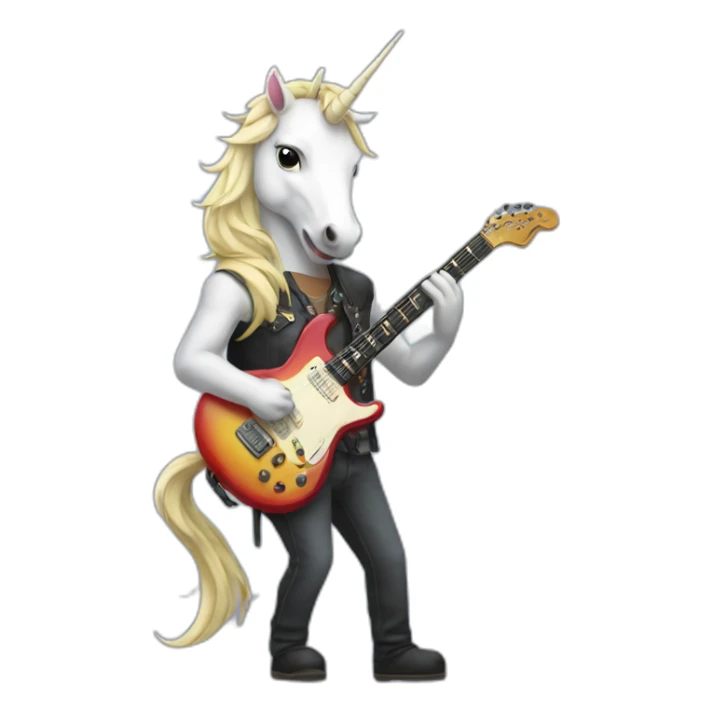 licorn guitarist sticker