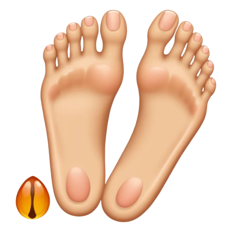 One foot and four toes sticker