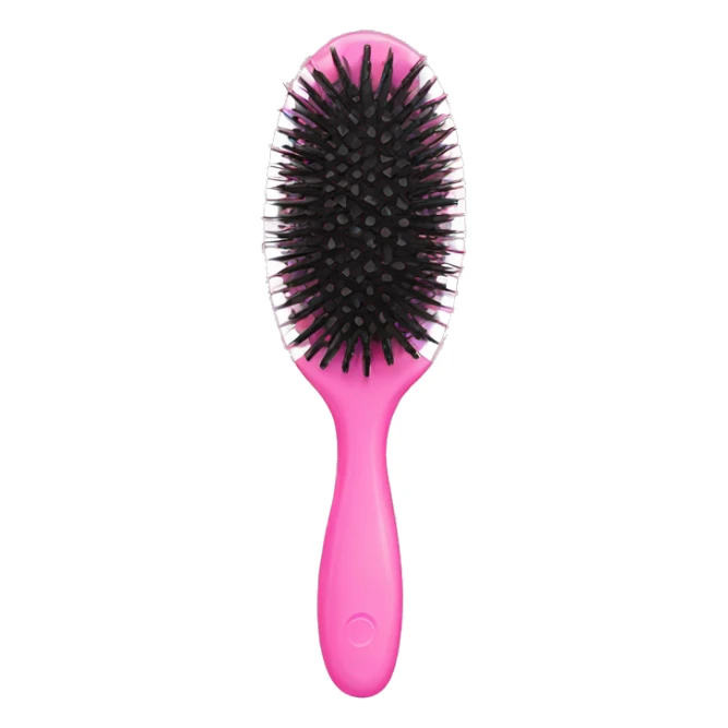 pink princess hair brush sticker