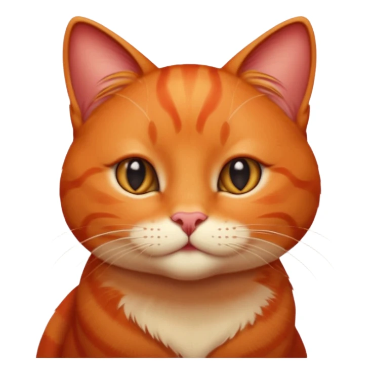 Kärleksfull pussandehelröd katt sticker