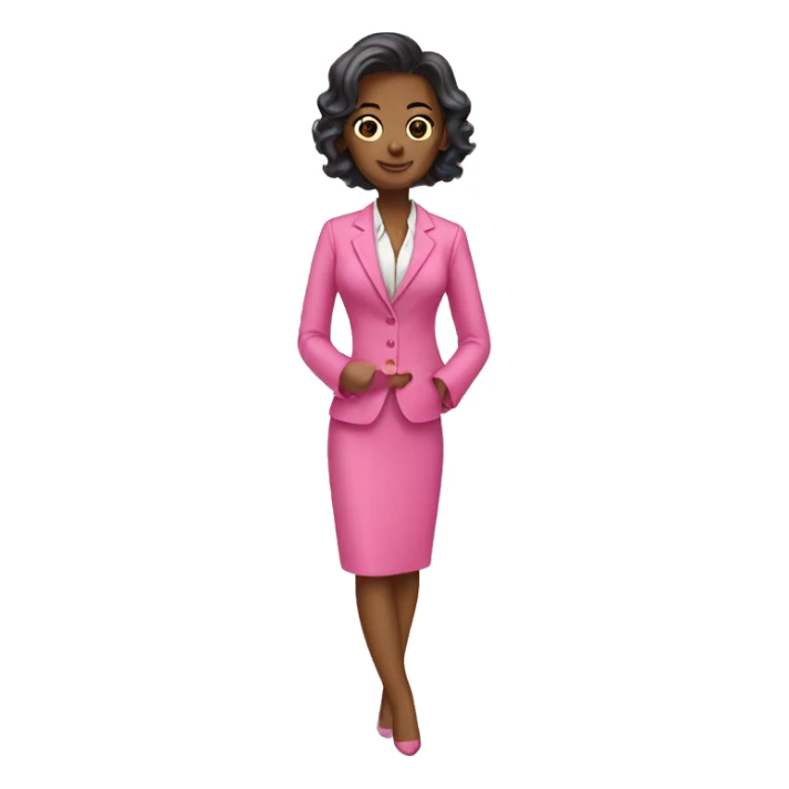 Pink dress suit lawyer  sticker