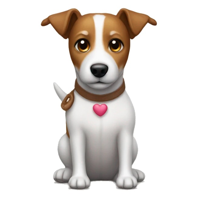 a jack russel wearing a teddy bear costume sticker