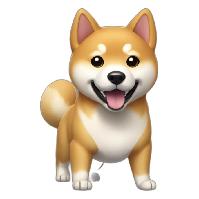 Shiba inu qui joue a la ps5 sticker