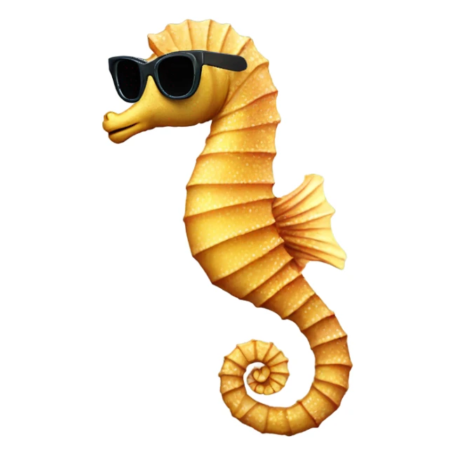 Seahorse wearing sunglasses  sticker