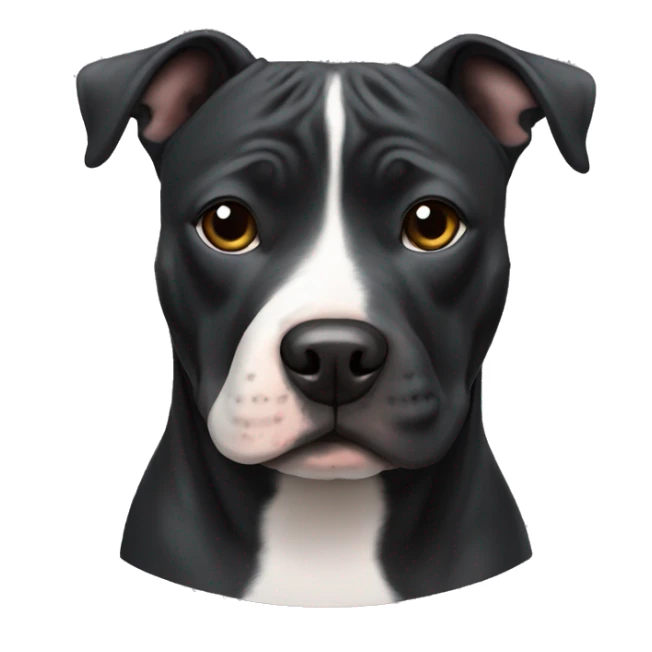 Staffordshire Bull Terrier black sticker