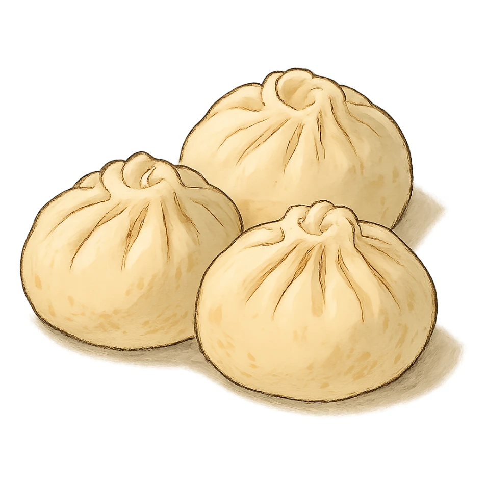 ghibli style dumplings sticker