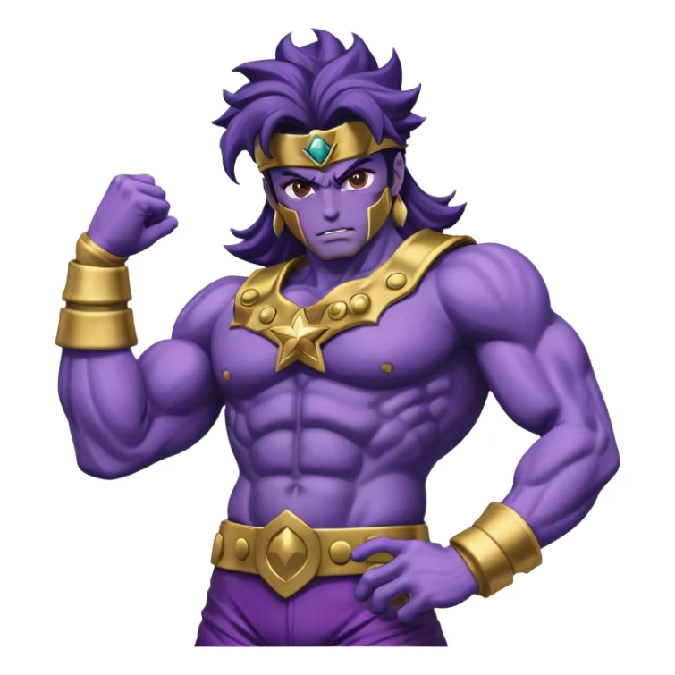 J’aimerais que tu me crées un emoji sur star Platinum dans jojo bizarre Adventure sticker