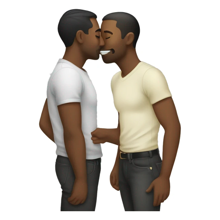 Two gay guys kissing  sticker