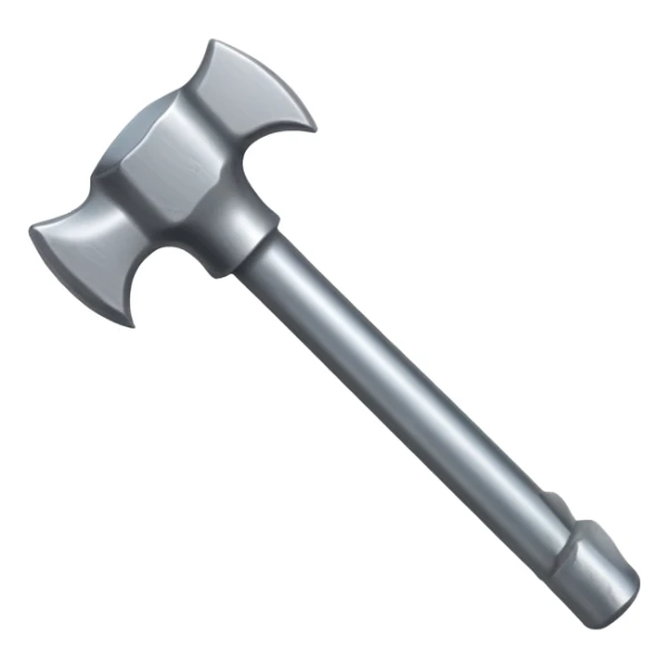 simple wall nail, slightly bent as if hit by a hammer sticker