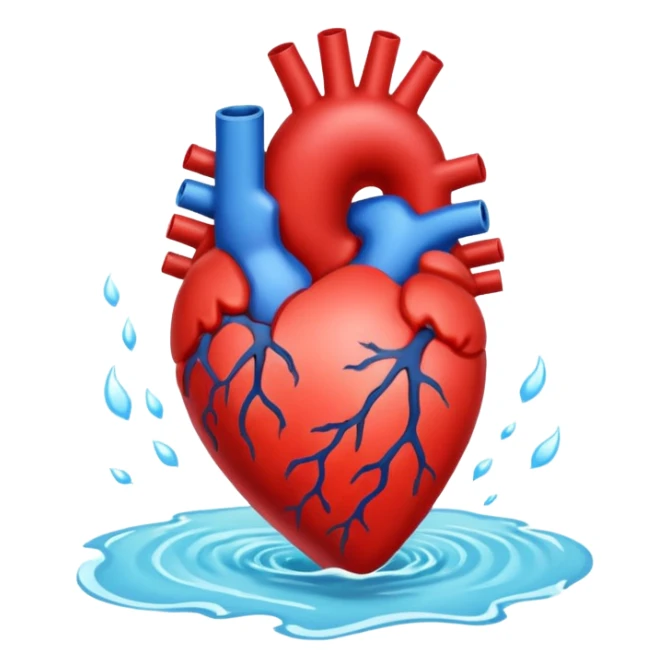  The heart that beats in the river sticker