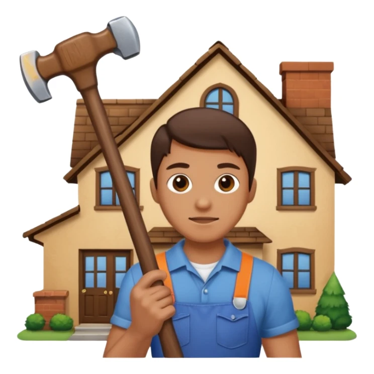 emoji for home maintenance without face emoji sticker