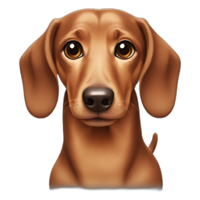 dachshund-face-cream sticker