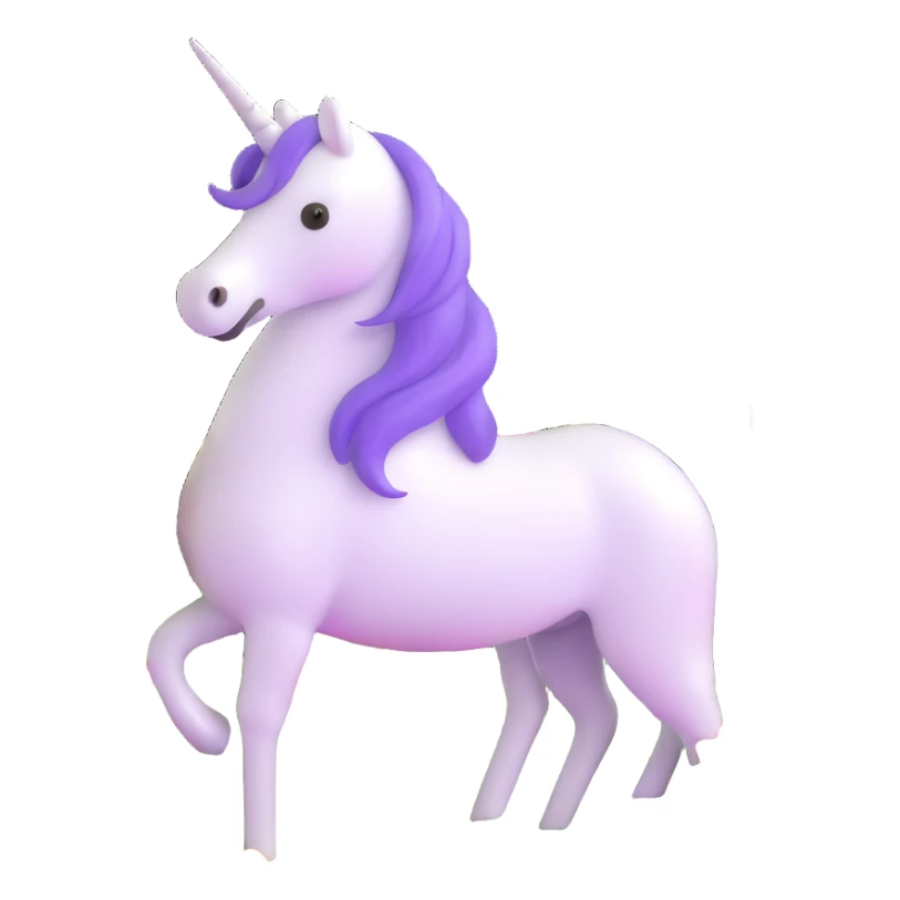 unicorn in a field of flowers sticker