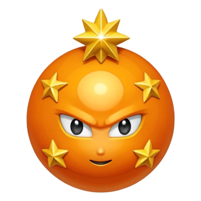 Crea la esfera de 4 estrellas de dragon ball sticker