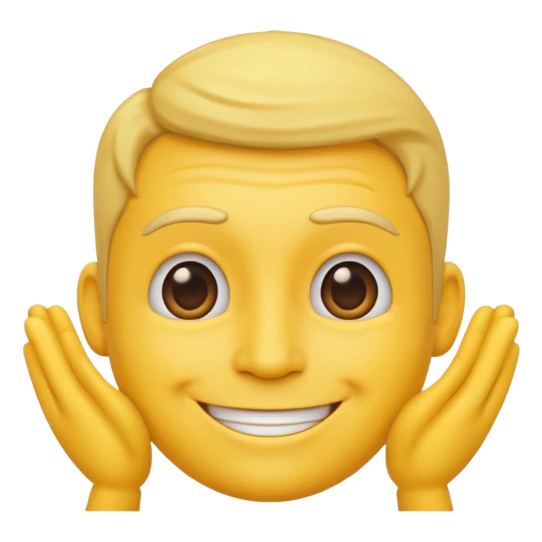 a yellow male emoji with shoulders sticker