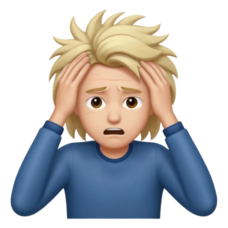 Péter un plomb/ s'arracher les cheveux  sticker