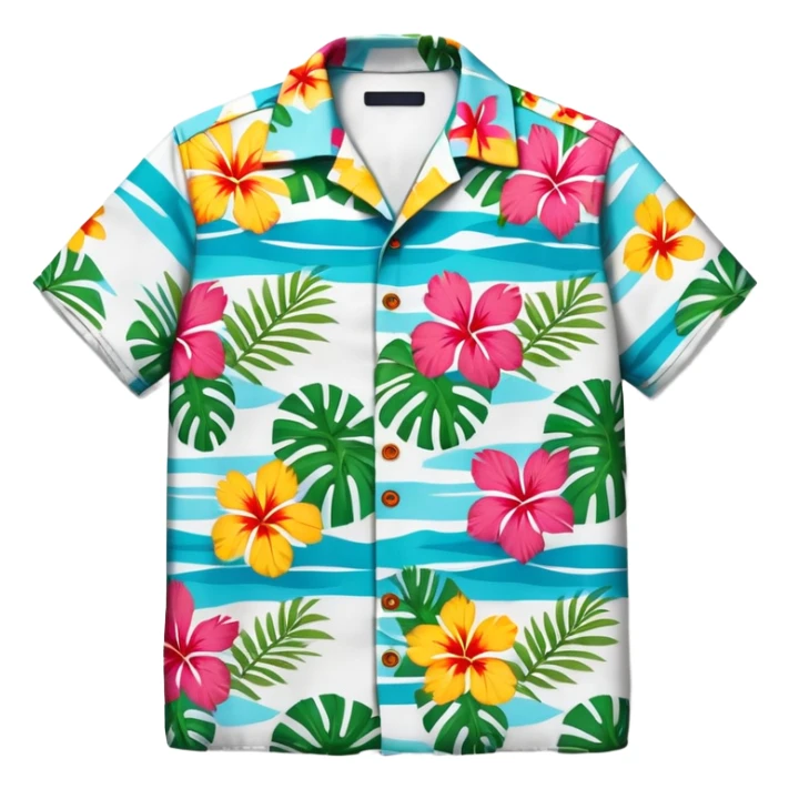 hawaiian shirt sticker