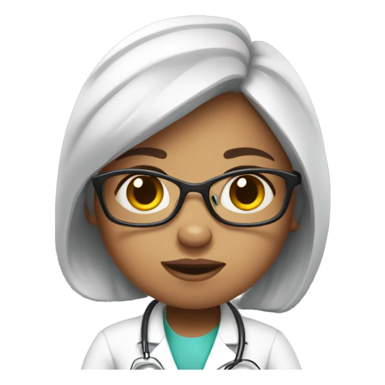 Piggy girl doctor sticker