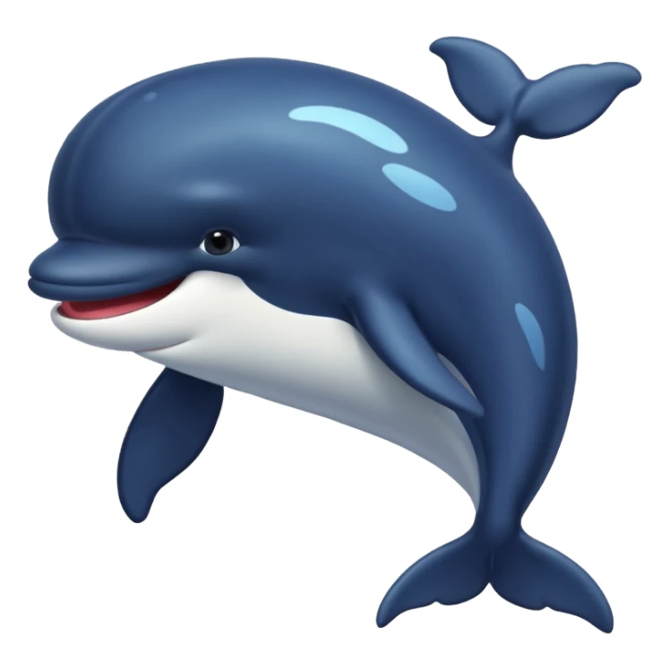 une baleine avec plein de cheveux noirs sticker