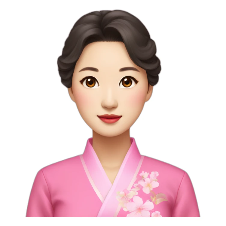 Go Yoon Jung wearing pink ao dai sticker