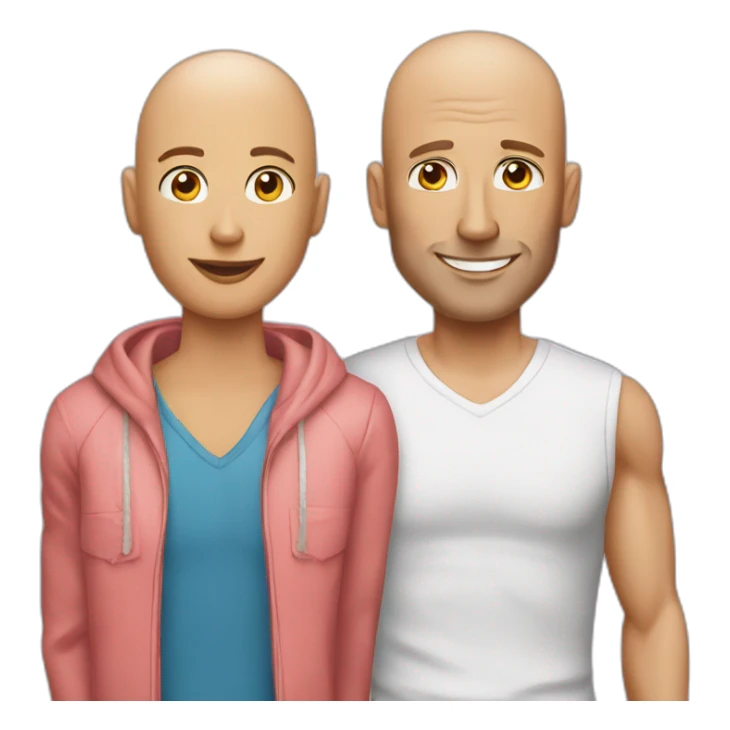 Johnny Sins as an LGBTQ+ couple sticker