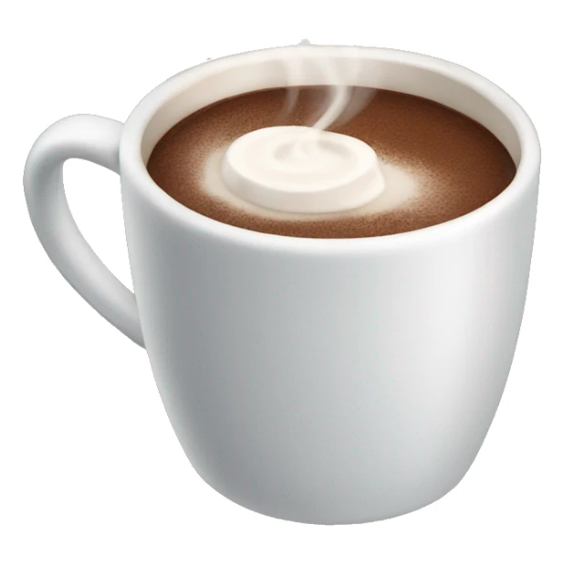 A winter cup of hot chocolate. sticker