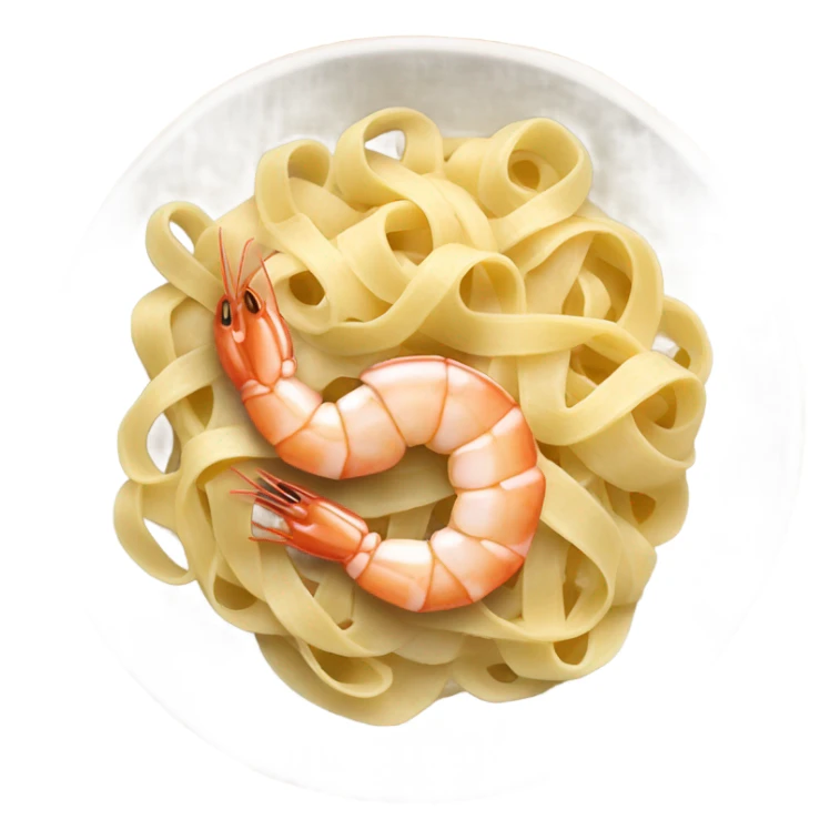 Shrimp fettuccine alfredo  sticker