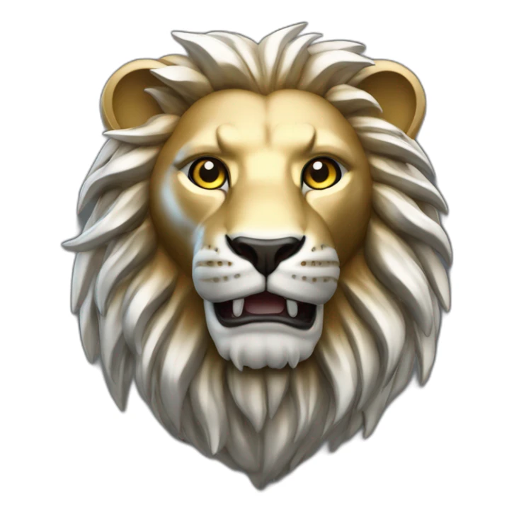metal lion award sticker