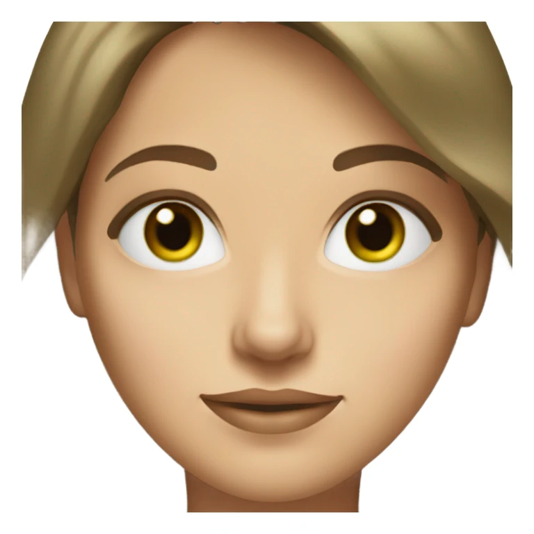 30 year old white woman brown hair green eyes sticker