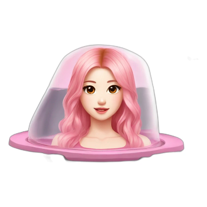 Rosé from blackpink on the tank sticker