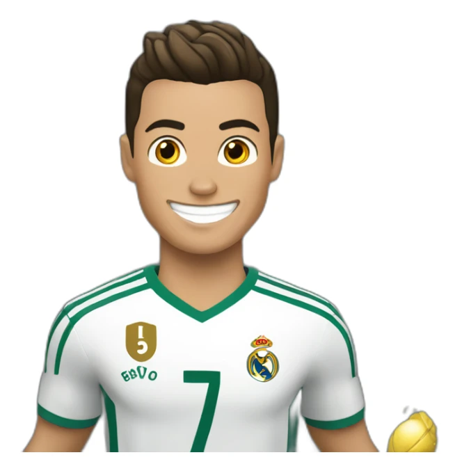 Cristiano Ronaldo qui fait la célébration siuuuu sticker