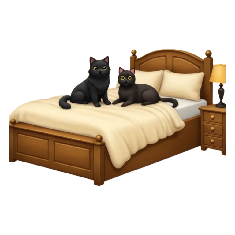 1 golden retriever and 1 black cat in a bedroom sticker