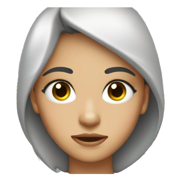 Girl eye roll Christmas  sticker