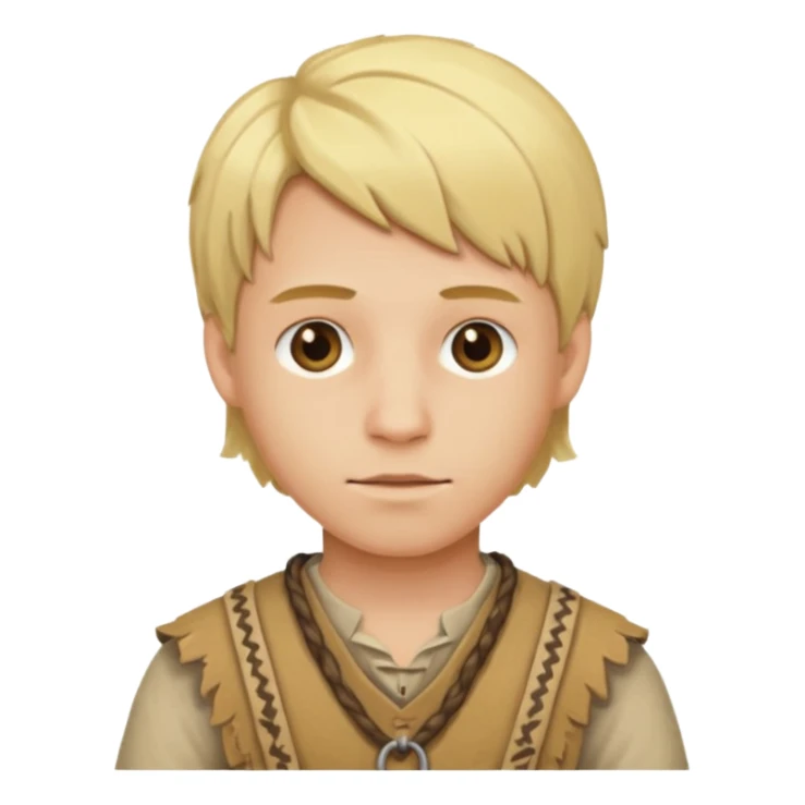 Young Blond Stone Age Man – Wearing primitive clothes.




 sticker