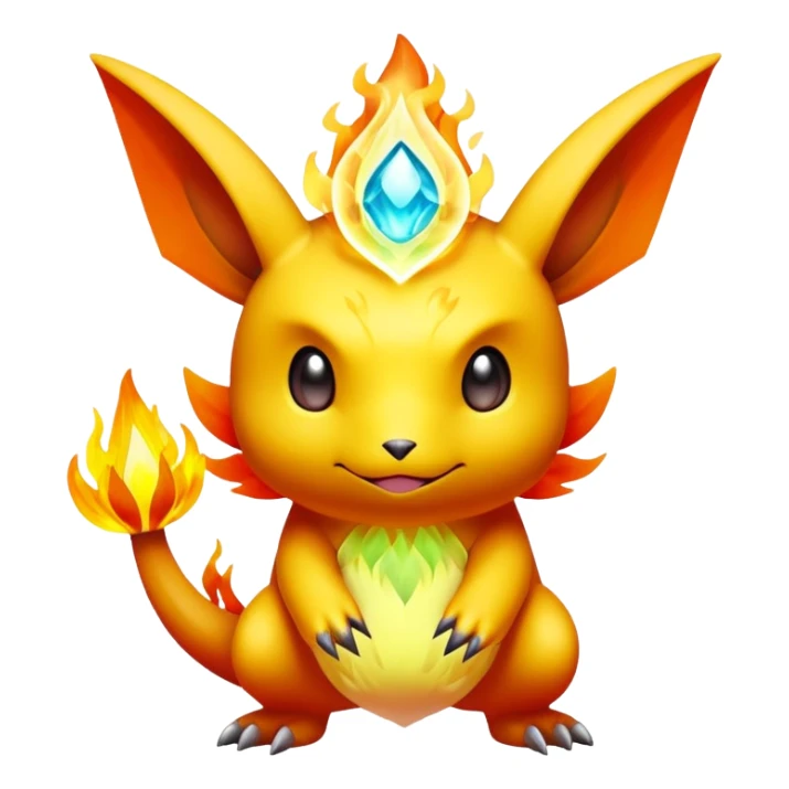 Elemental magical natural Pokémon-Fakémon-creature sticker