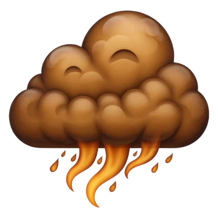 brown cloud sticker
