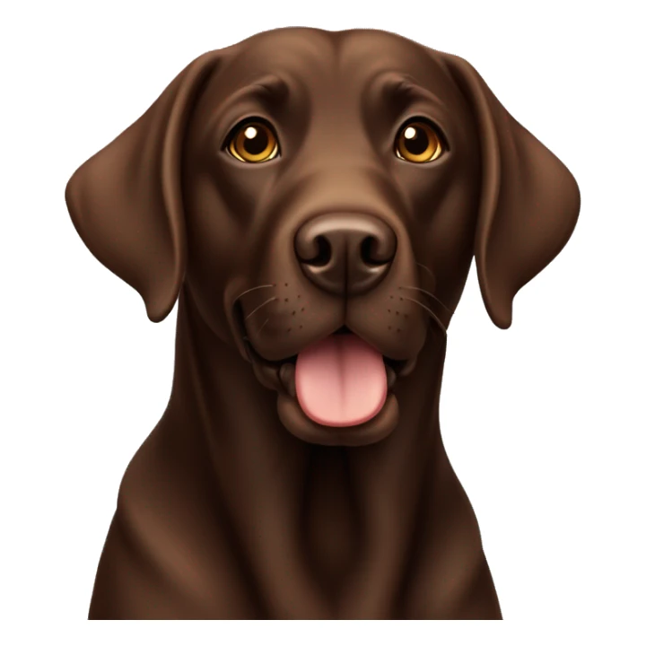 Chocolate-coloured Labrador dog sticker